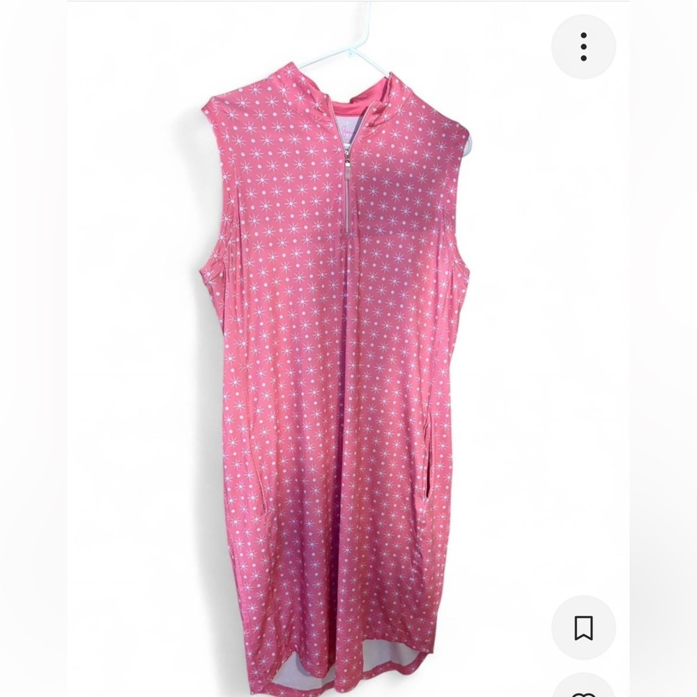 Lillie Green Womens L Dress Sport Golf Sleeveless Dress